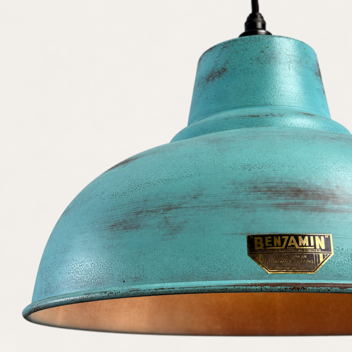 Brassvane copper verdigris pendant light additional view 8
