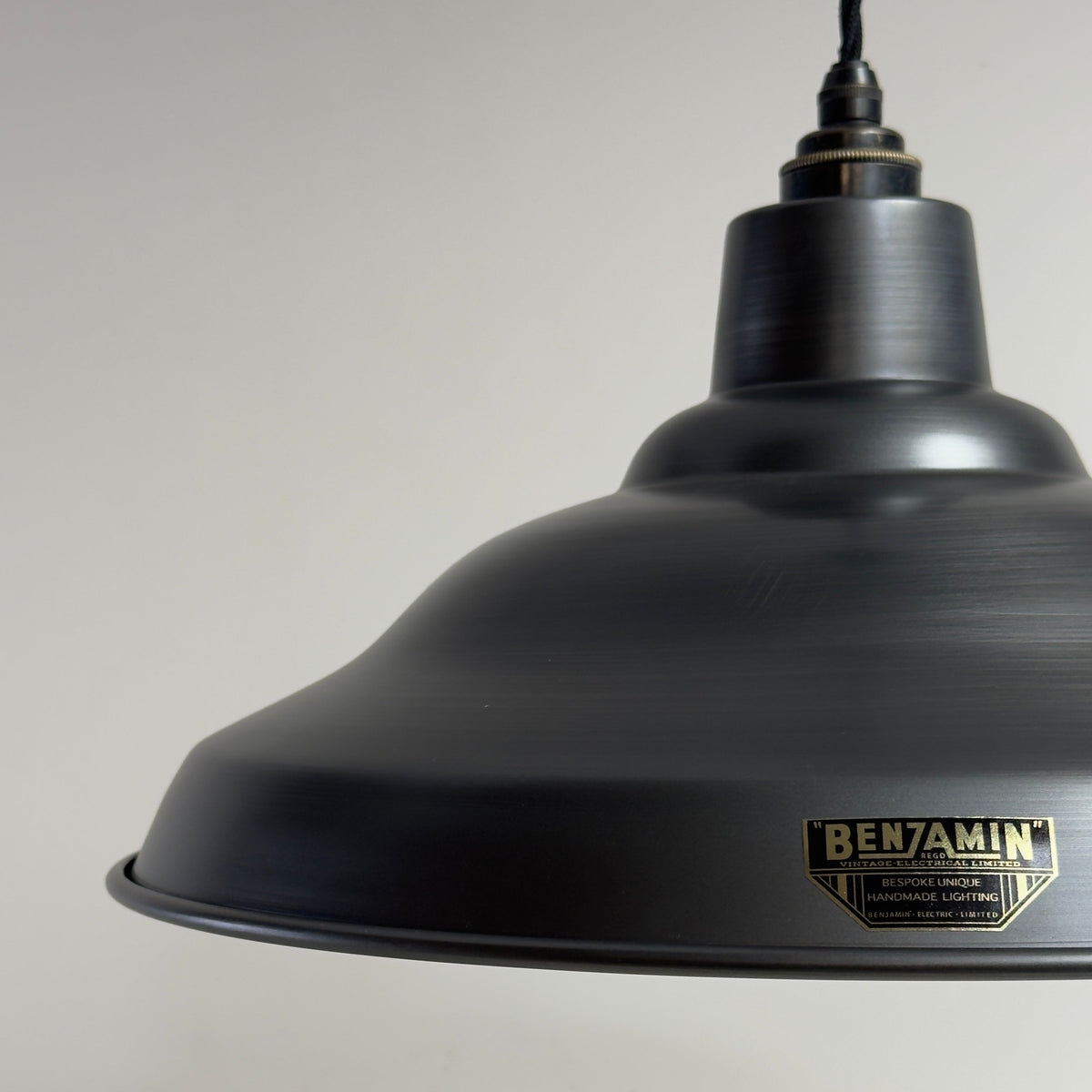 Brassvane pewter factory pendant light additional view 4