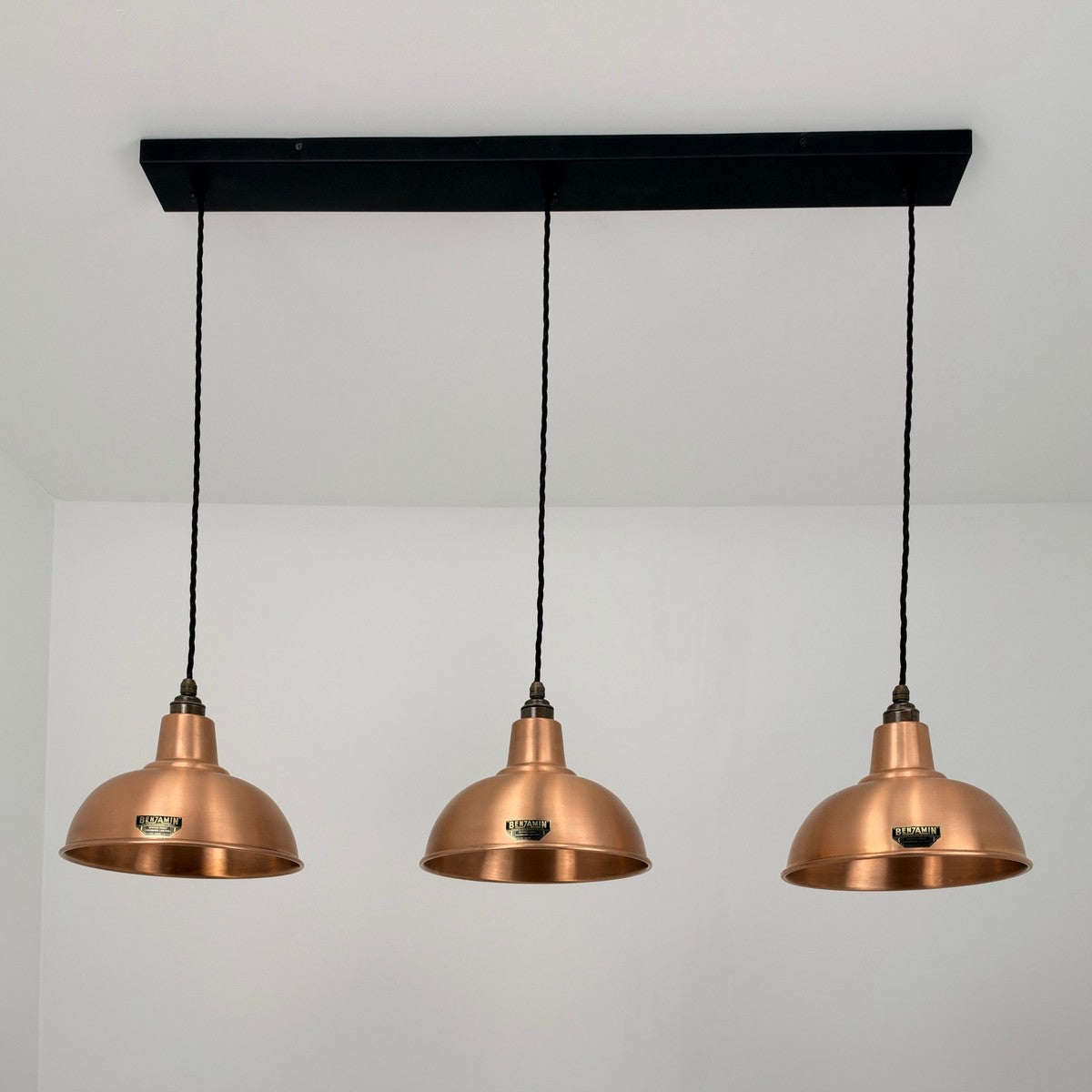 Brassvane antique copper 3 pendant track light additional view 3
