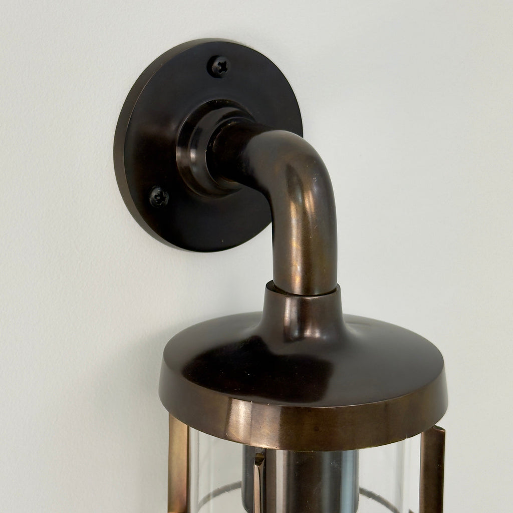 Brassvane aged bronze swan neck wall light additional view 5