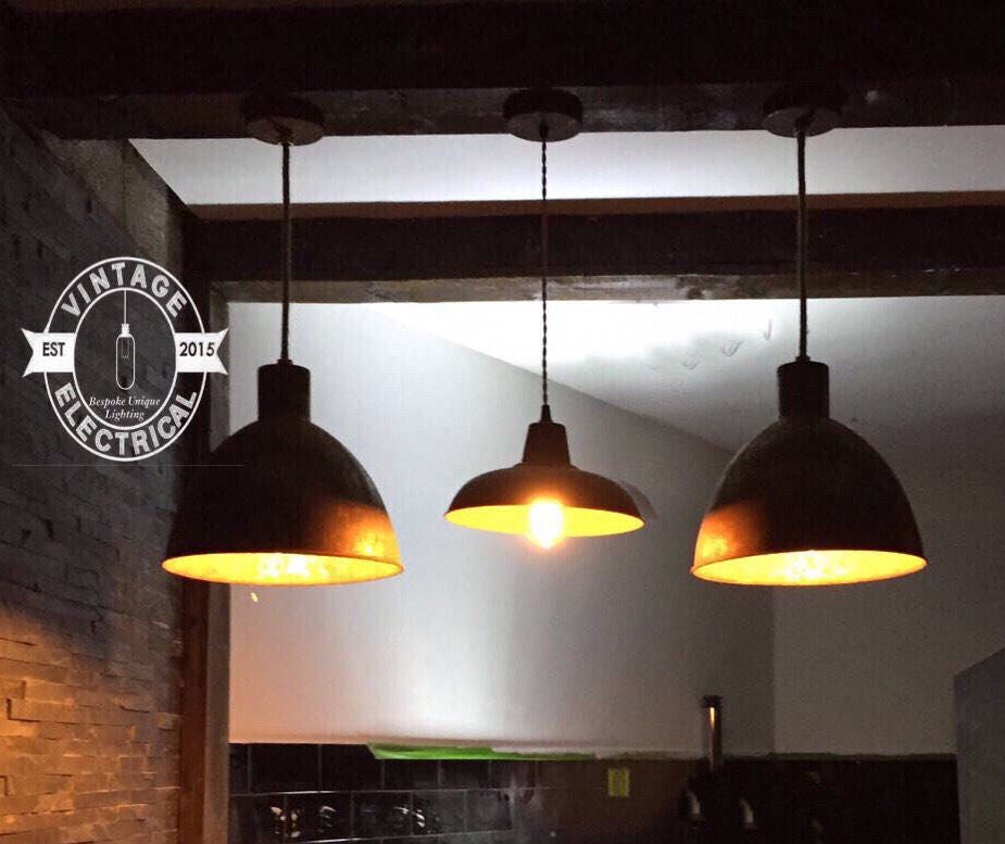 Brassvane rusted steel pendant light additional view 9