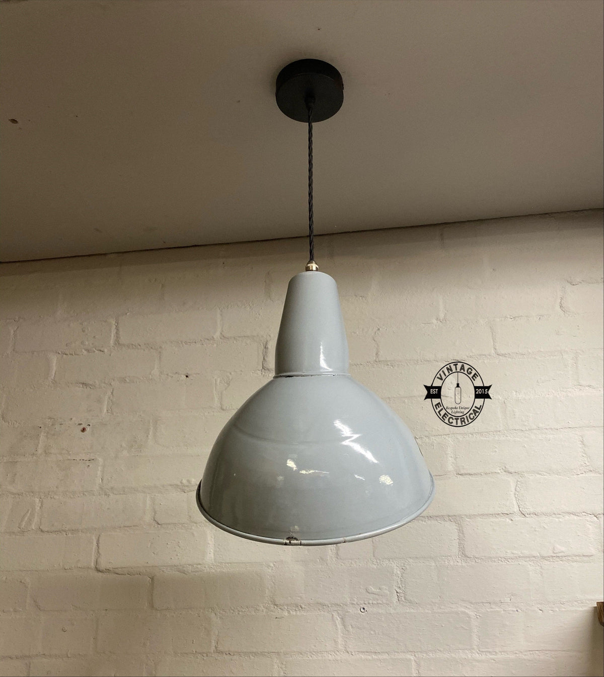 Brassvane gray parabolic pendant light additional view 5