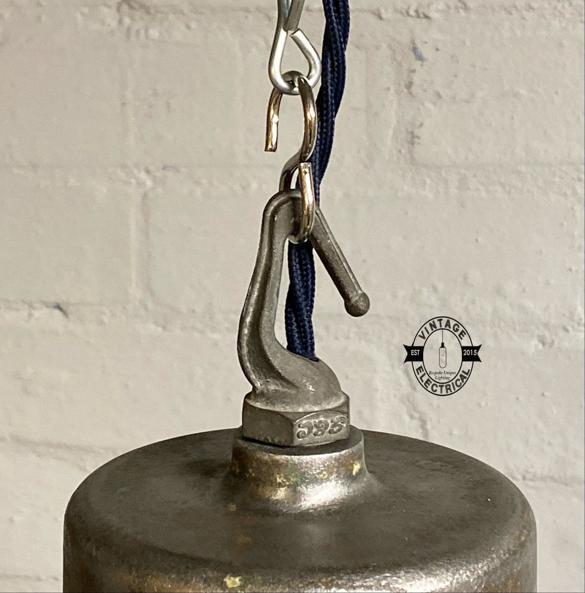Brassvane green enamel pendant light additional view 3