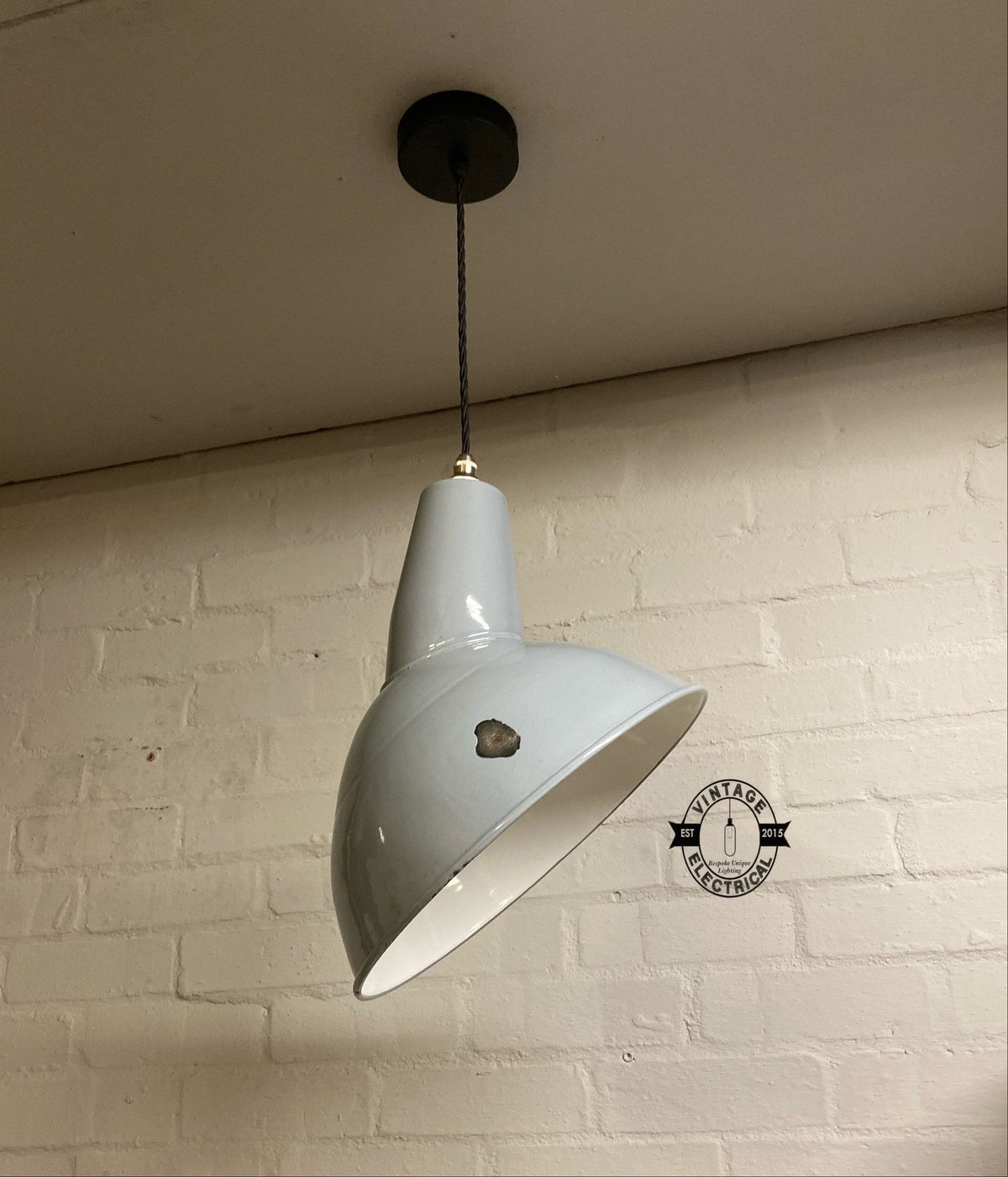 Brassvane gray parabolic pendant light additional view 4
