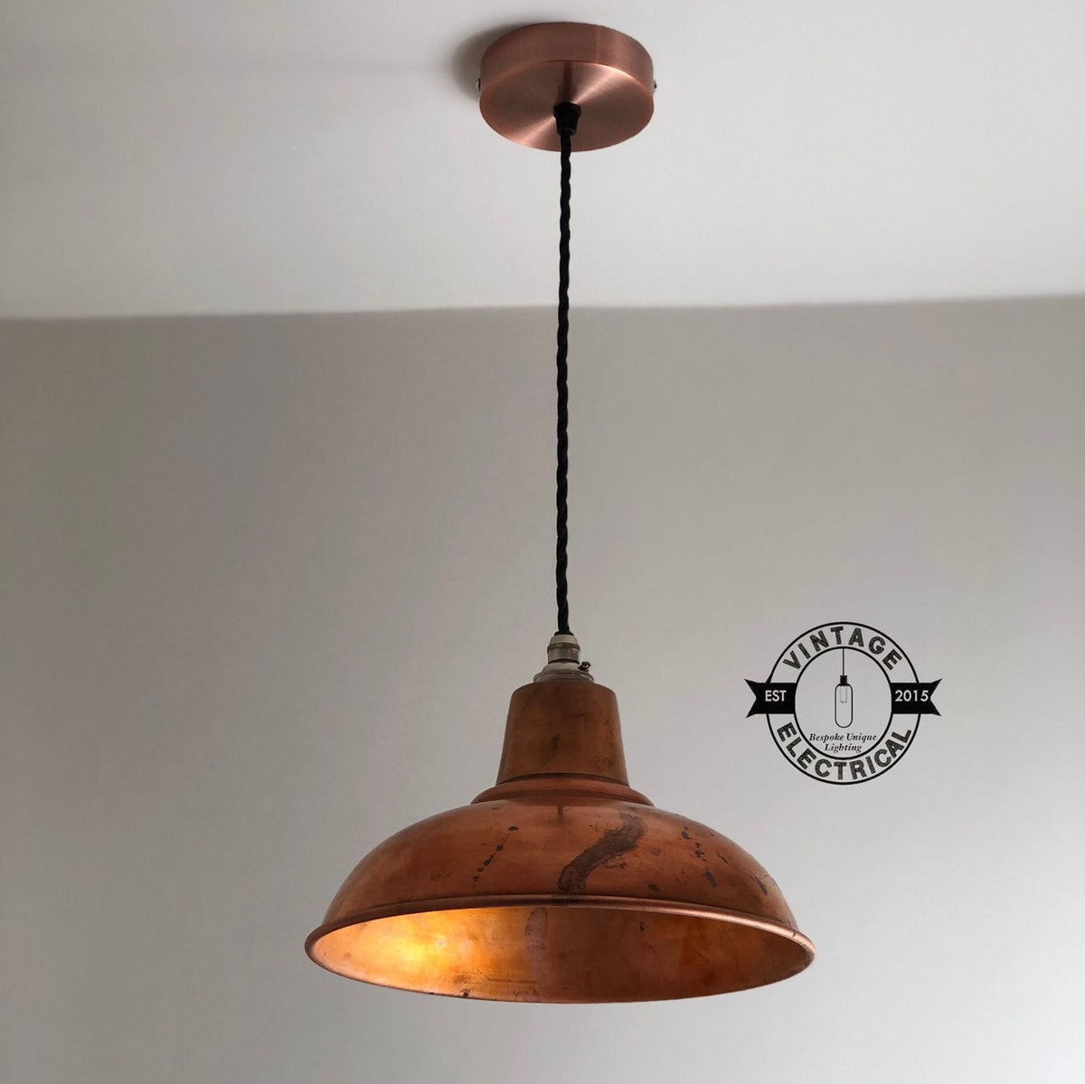 Brassvane antique brass dome pendant light additional view 6