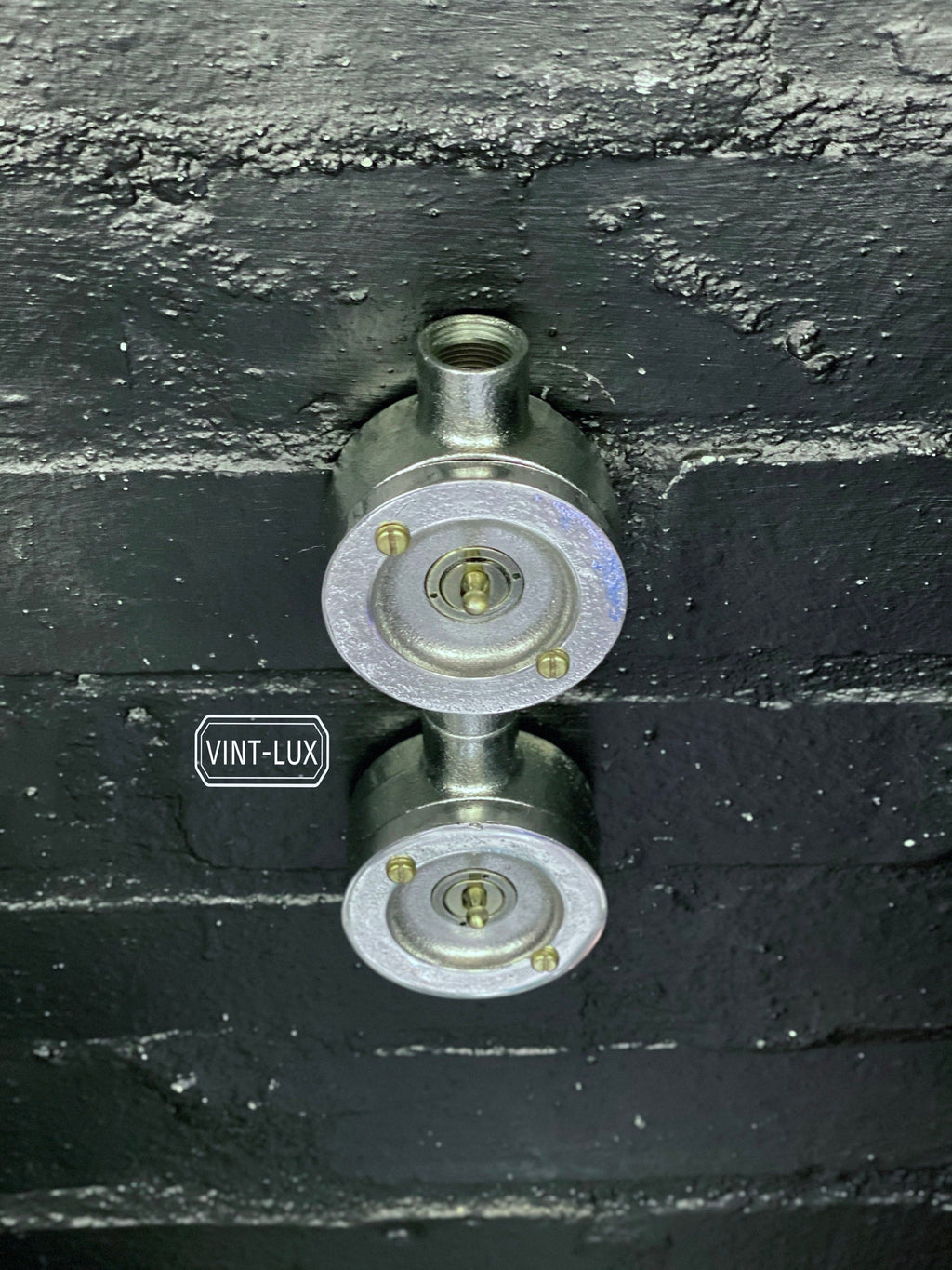 Brassvane double gang conduit light switch additional view 4