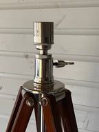 Brassvane tripod searchlight floor lamp additional view 3