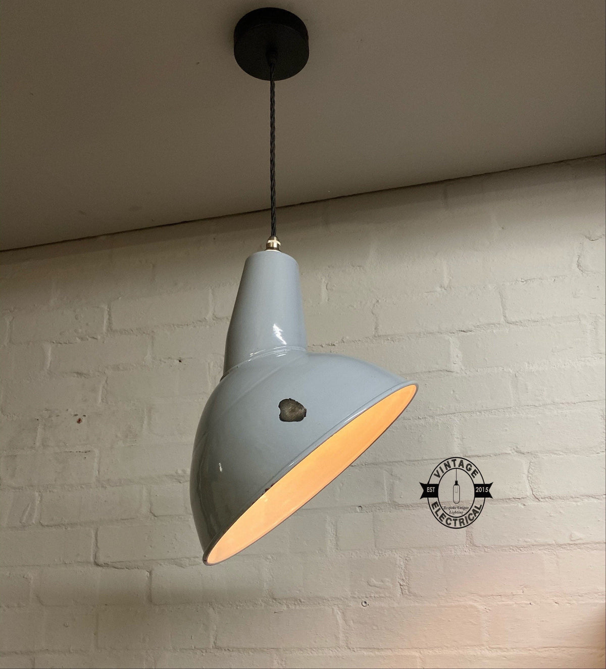 Brassvane gray parabolic pendant light additional view 2