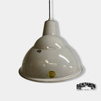 Brassvane parabolic reflector pendant light overall view