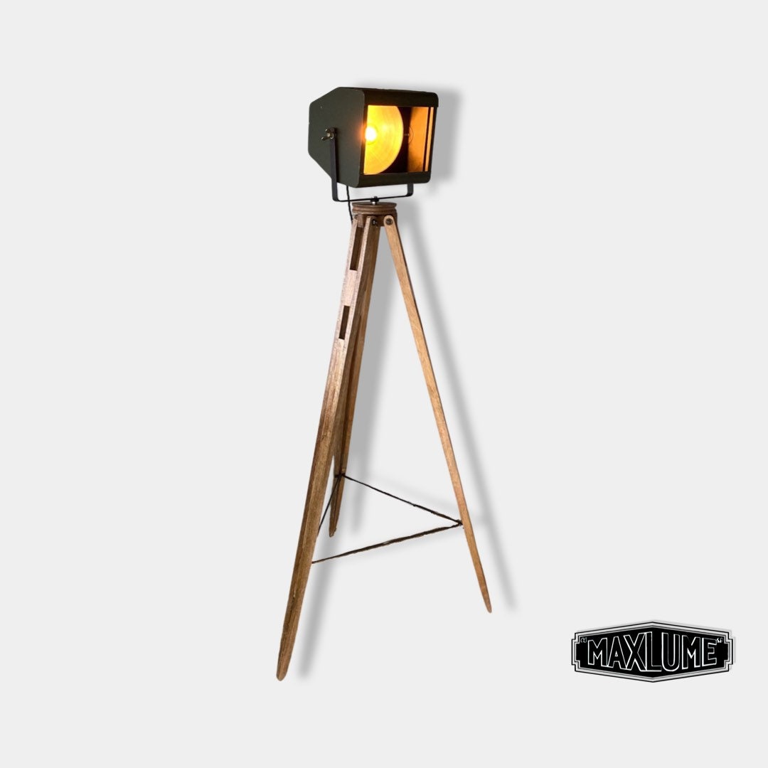 Brassvane tripod theatre spot light overall view