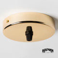 Brassvane solid brass ceiling rose overall view
