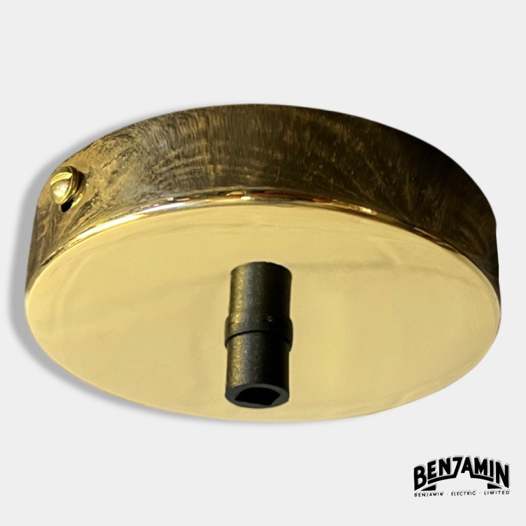 Brassvane solid brass ceiling rose overall view
