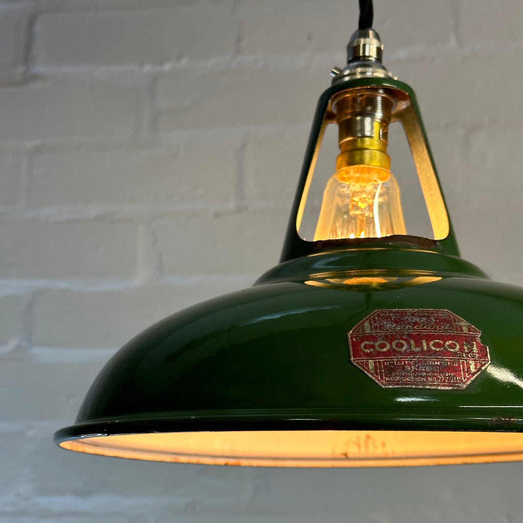 Brassvane green pendant light additional view 3