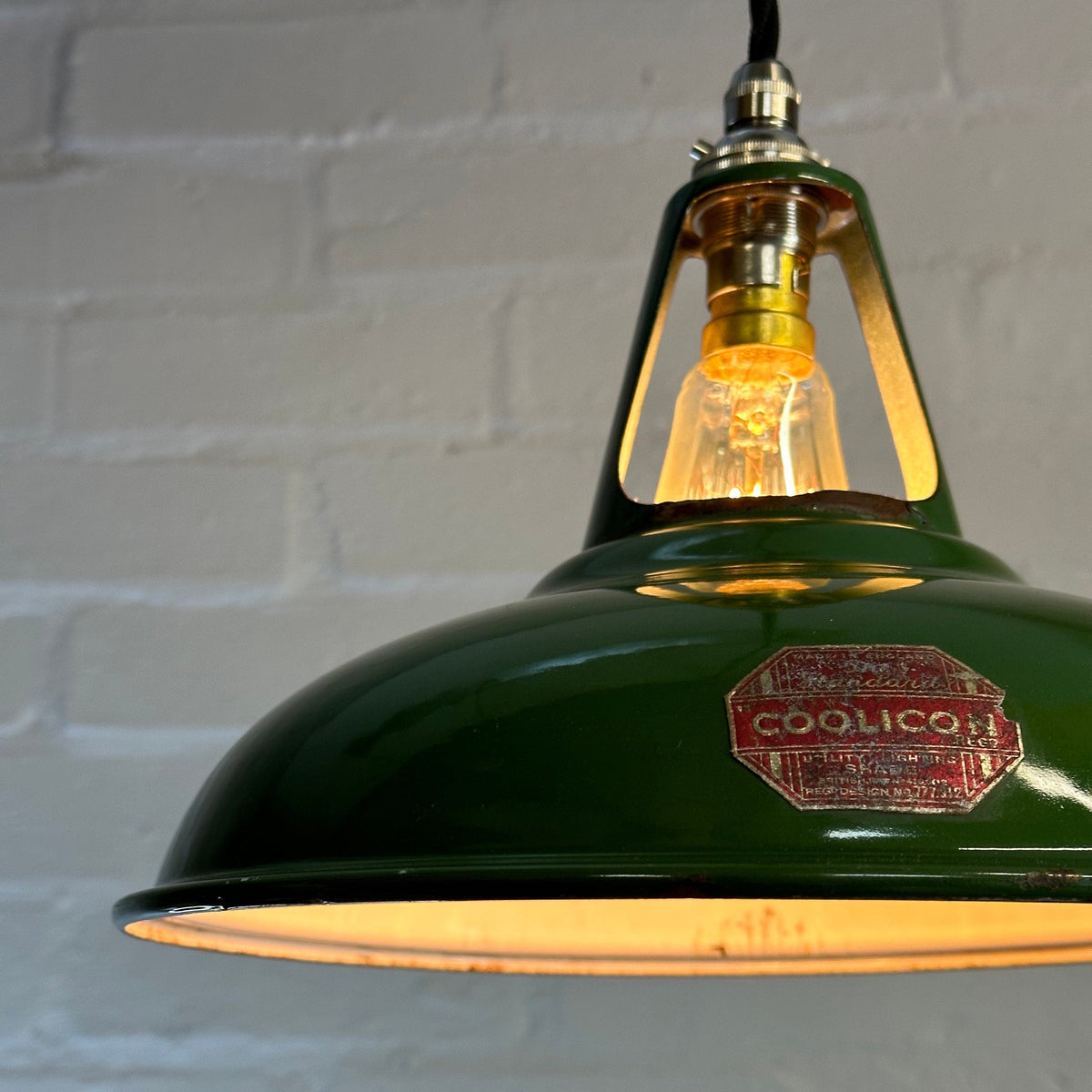 Brassvane green pendant light additional view 3