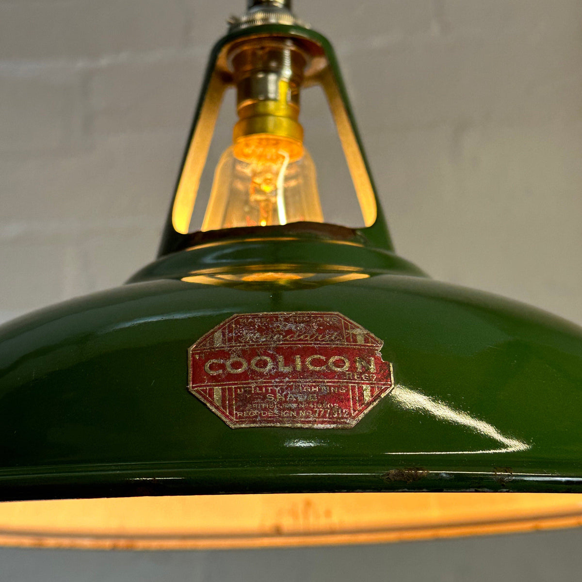 Brassvane green pendant light additional view 4