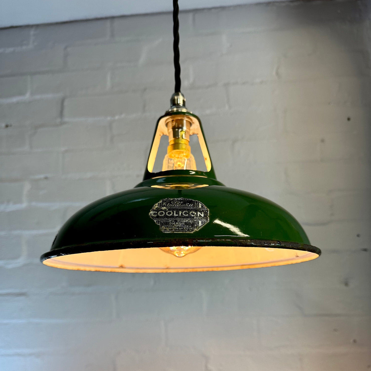Brassvane green pendant light additional view 2