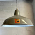 Brassvane gray RLM pendant light overall view
