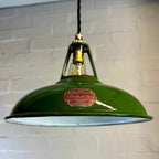 Brassvane green pendant light overall view
