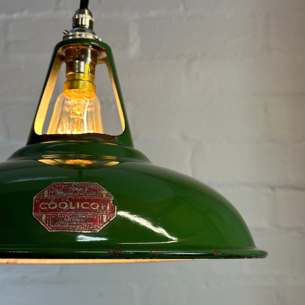 Brassvane green pendant light additional view 2