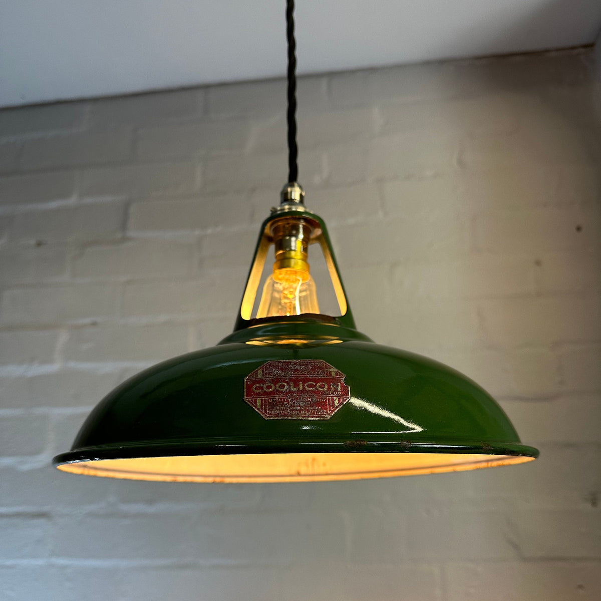 Brassvane green pendant light additional view 5