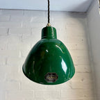Brassvane racing green parabolic pendant light additional view 4