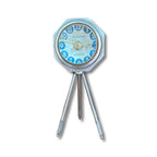 Brassvane tripod table clock additional view 2