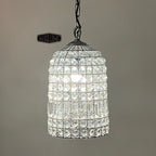 Brassvane glass bird cage chandelier additional view 5