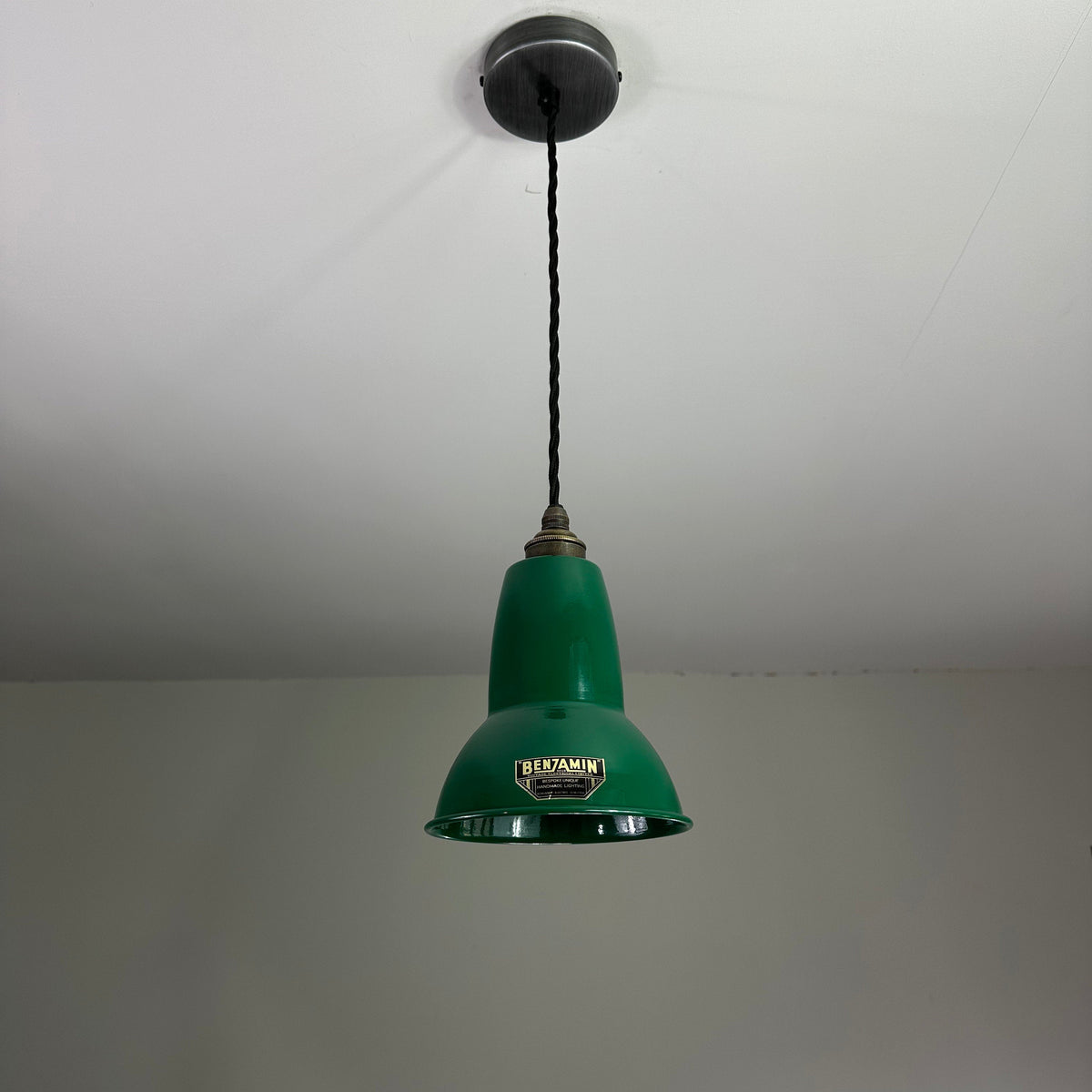 Brassvane racing green pendant light additional view 3