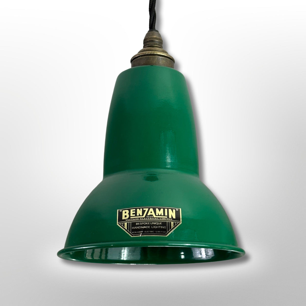Brassvane racing green pendant light additional view 5