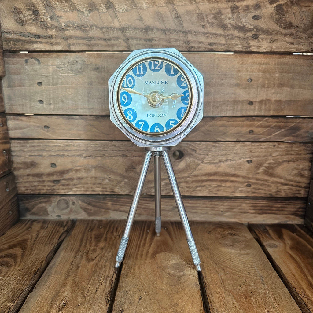 Brassvane tripod table clock additional view 3