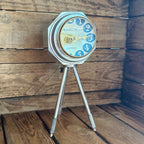 Brassvane tripod table clock additional view 8