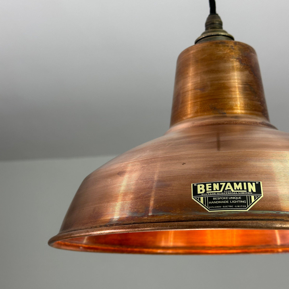 Brassvane antique copper RLM pendant light additional view 5