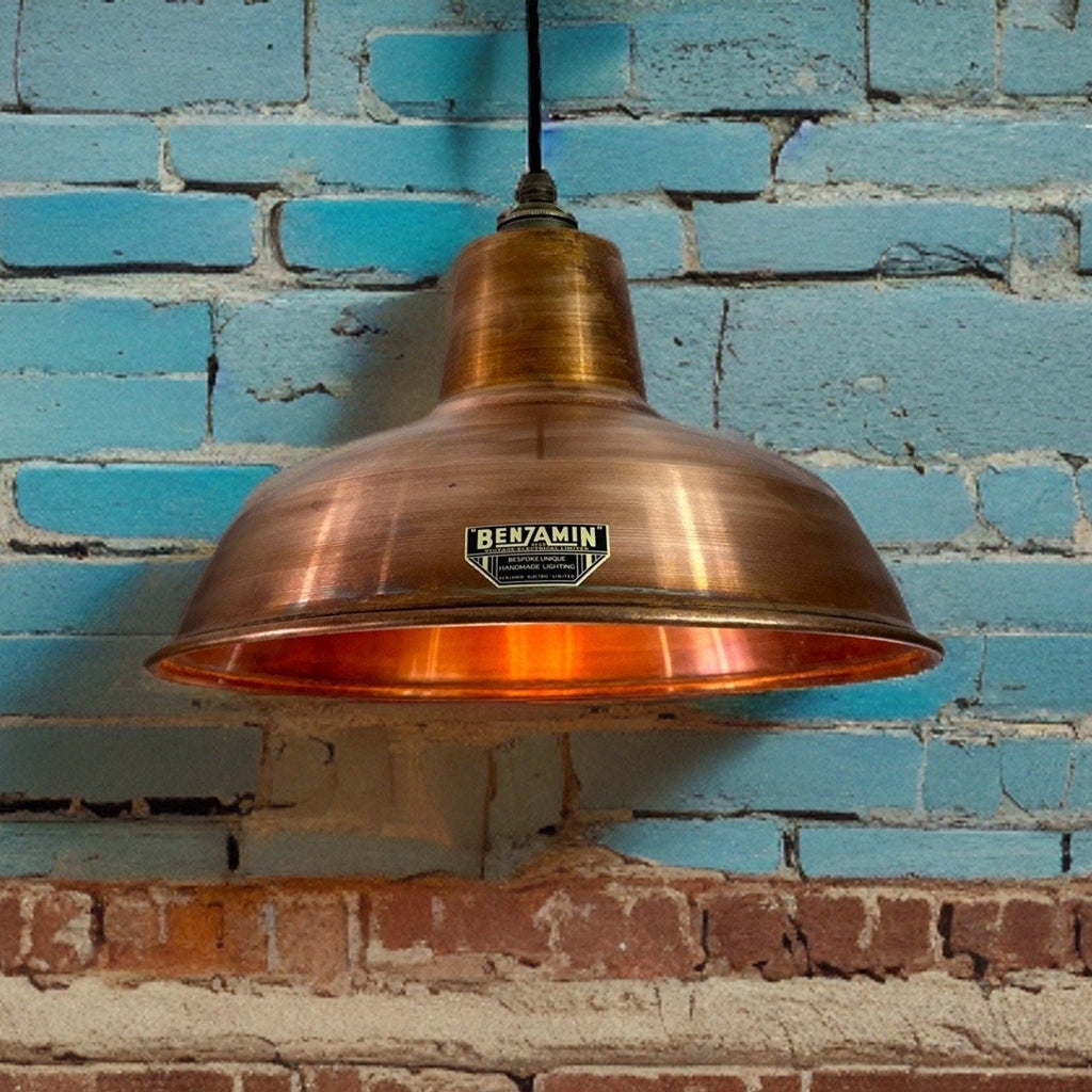 Brassvane antique copper RLM pendant light additional view 3