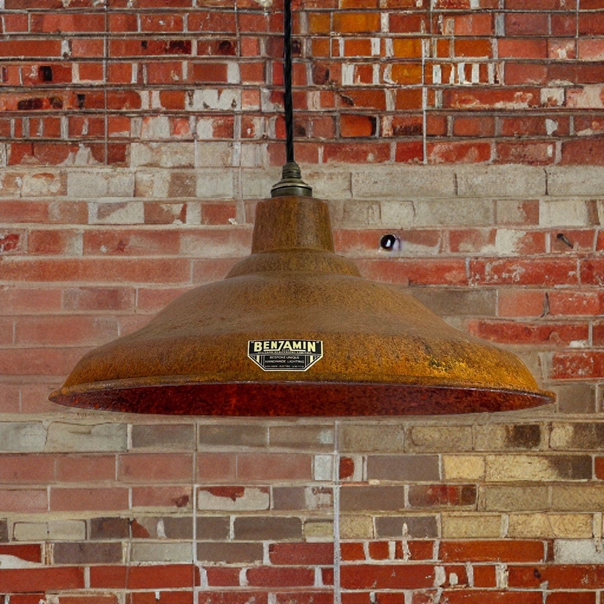Brassvane rusted pendant light additional view 2