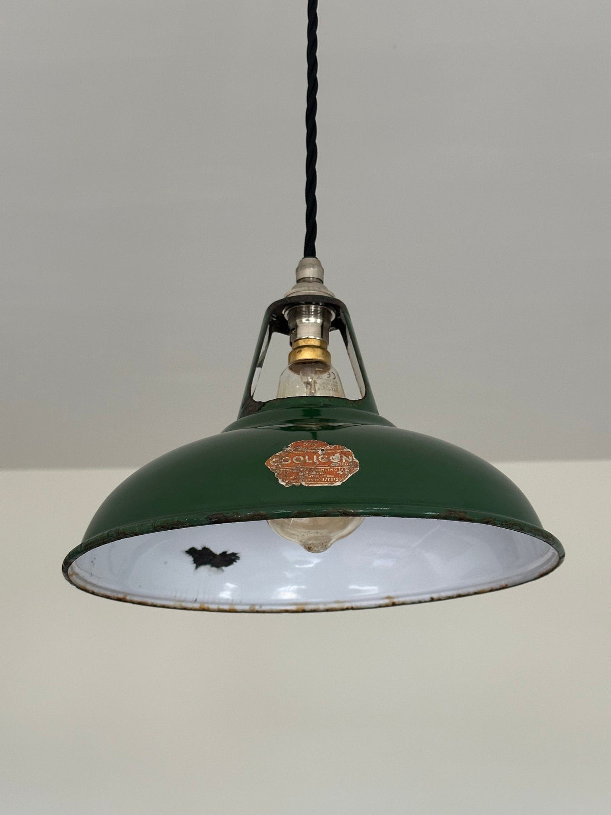 Brassvane green coolie pendant light additional view 2
