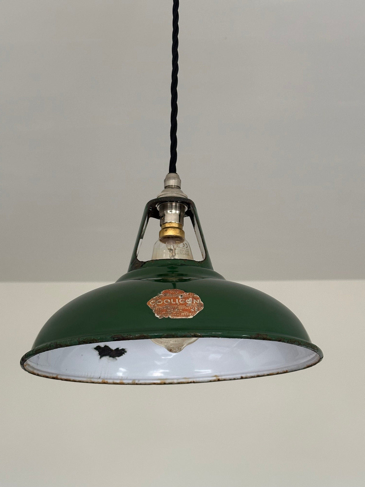Brassvane green coolie pendant light additional view 3