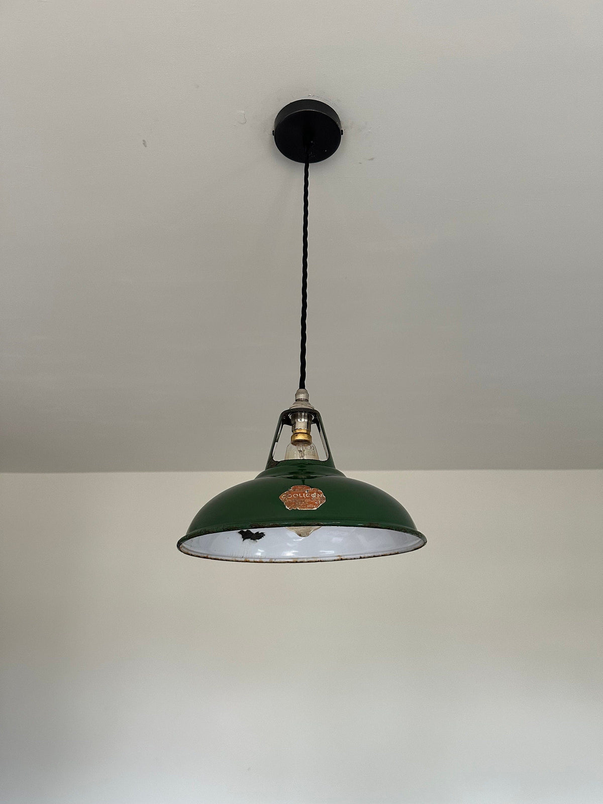 Brassvane green coolie pendant light additional view 4