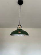 Brassvane green restored pendant light additional view 4