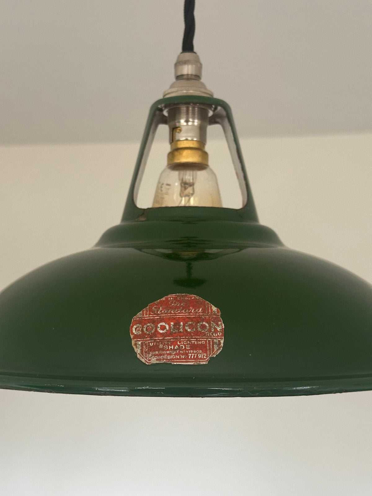 Brassvane green pendant light additional view 2