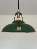 Brassvane green restored pendant light additional view 3