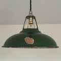Brassvane green pendant light overall view