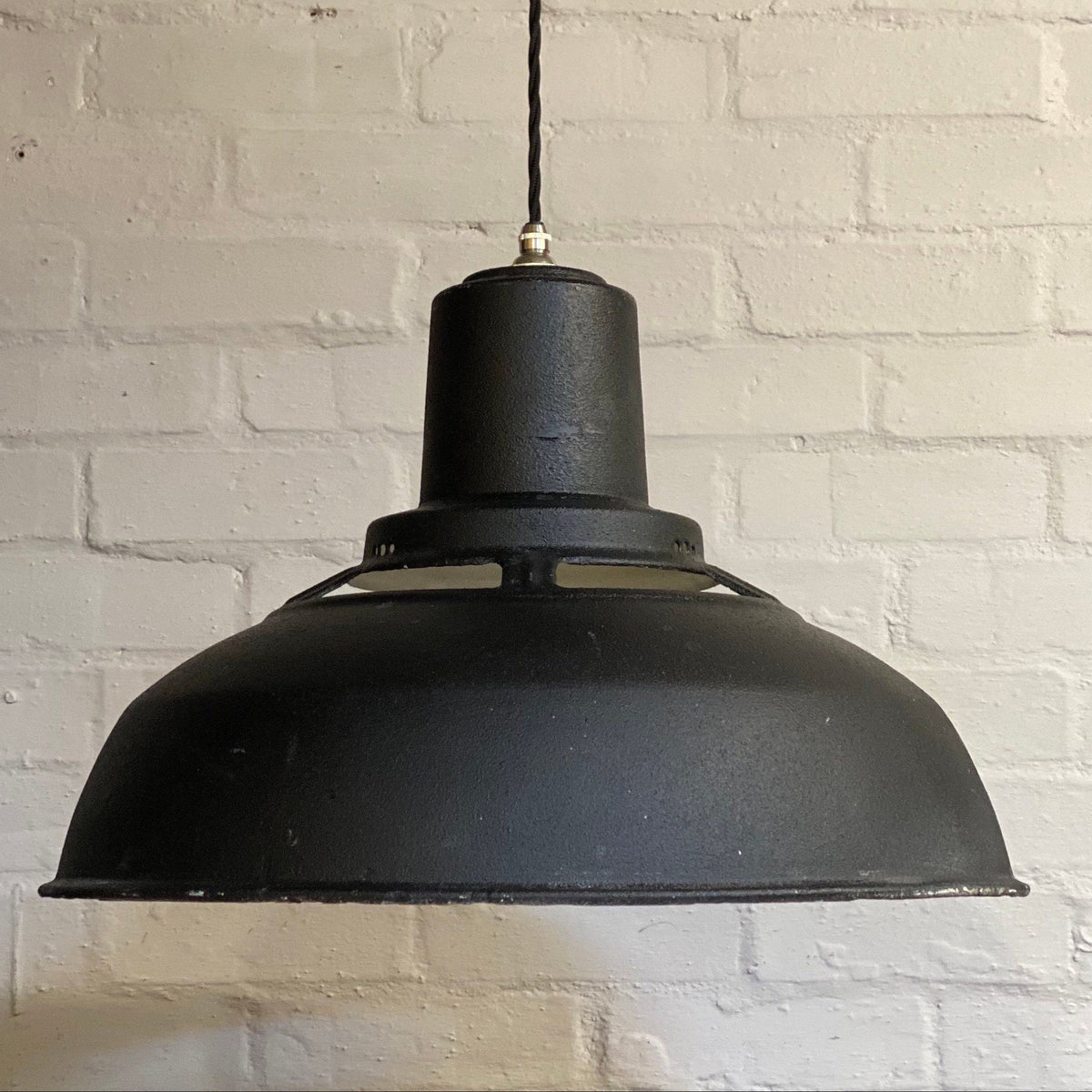 Brassvane black pendant light overall view