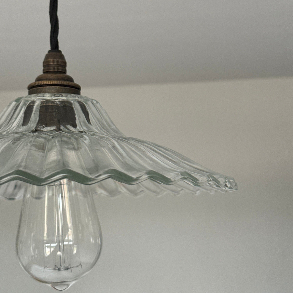 Brassvane prismatic glass pendant light additional view 4
