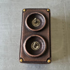 Brassvane antique copper conduit light switch additional view 3