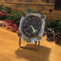 Brassvane altimeter table clock overall view