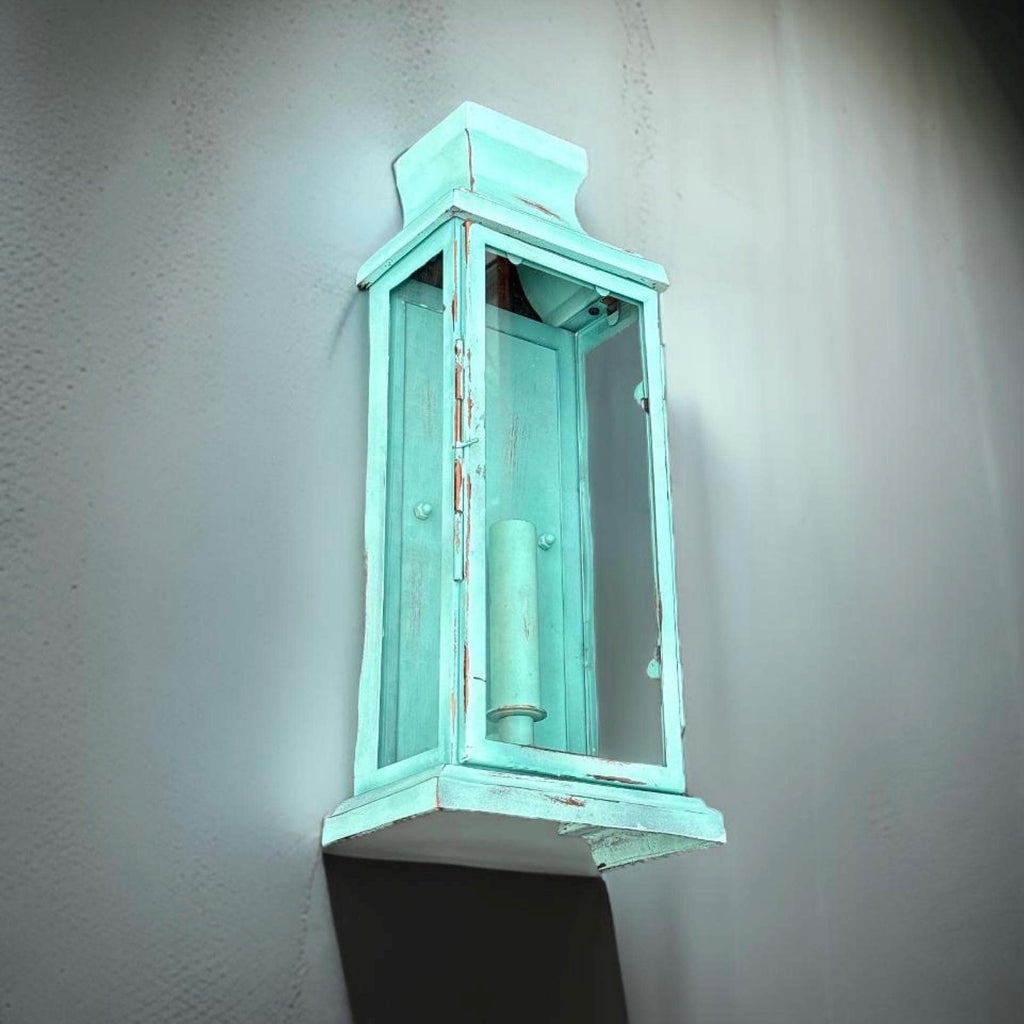 Brassvane verdigris wall lantern additional view 9