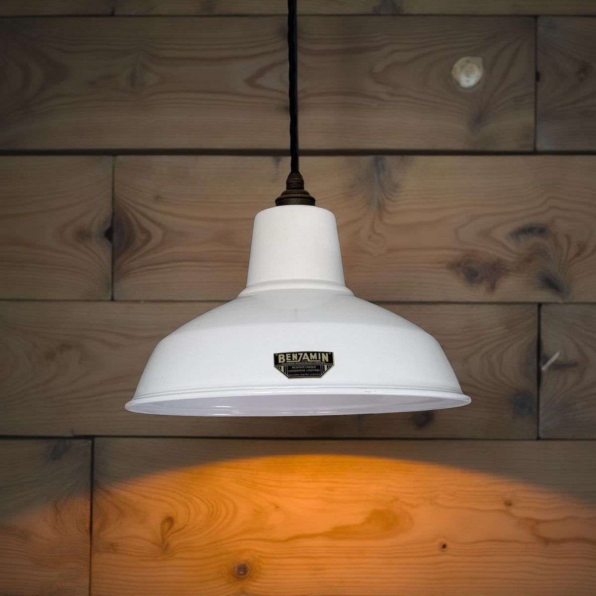 Brassvane white RLM pendant light additional view 6