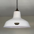 Brassvane white RLM pendant light additional view 2