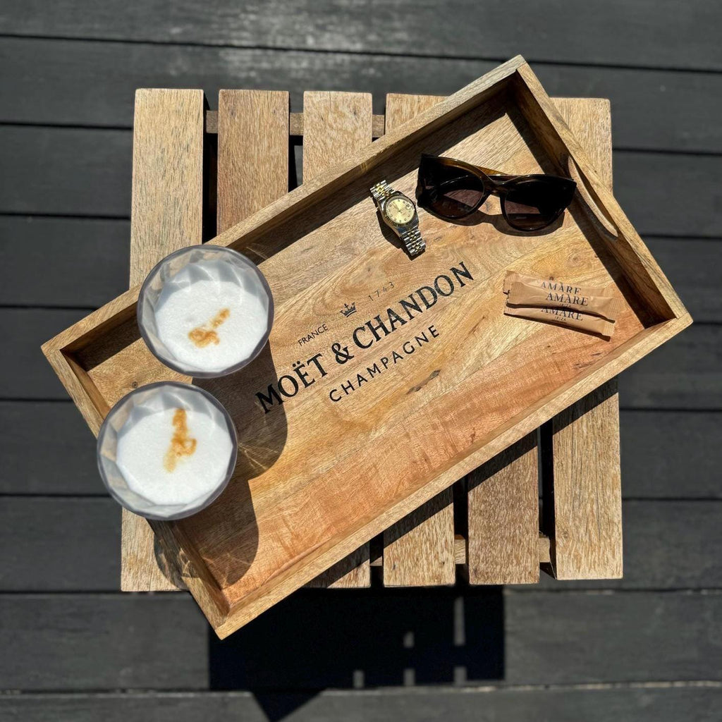Brassvane wooden serving tray set additional view 7