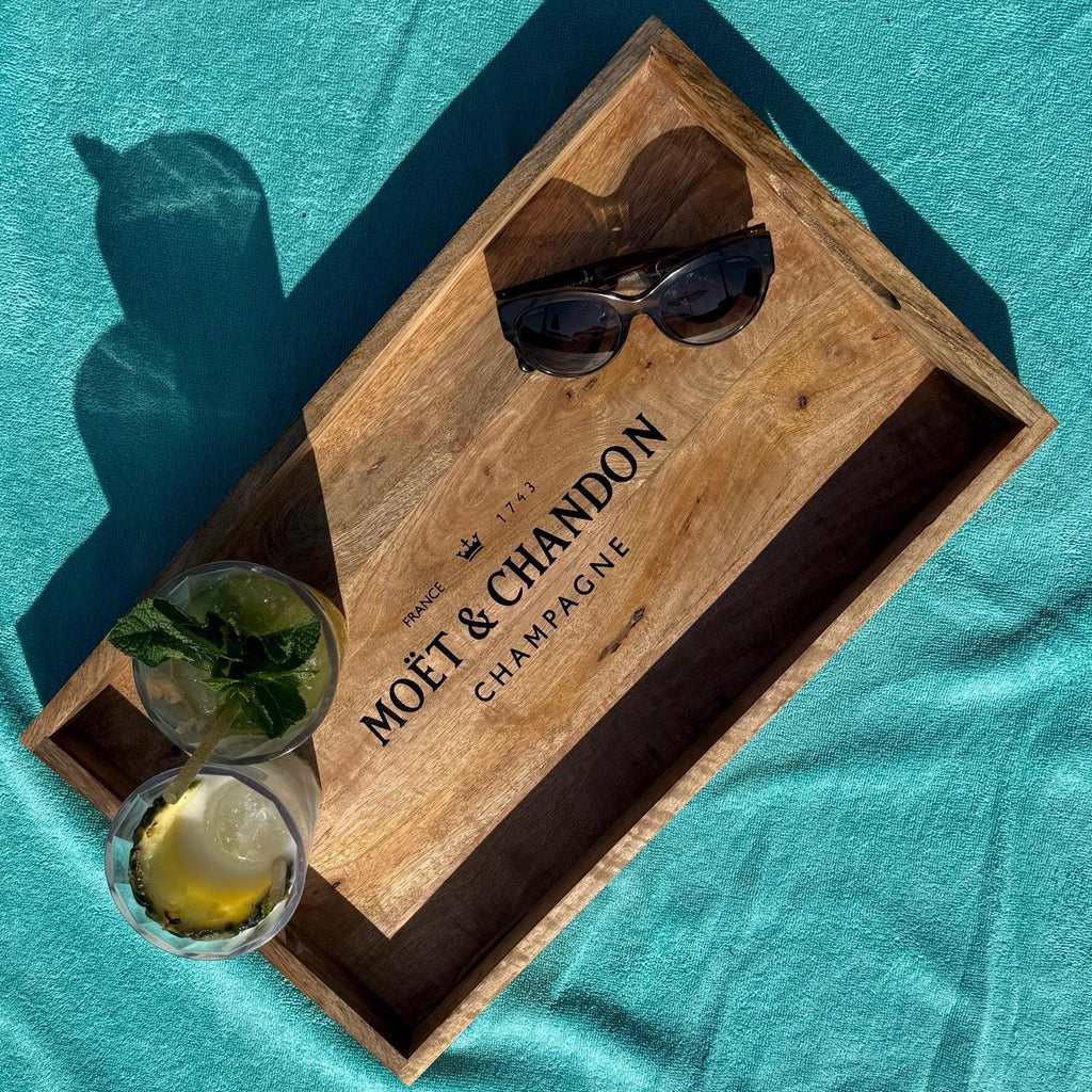 Brassvane wooden serving tray set additional view 6